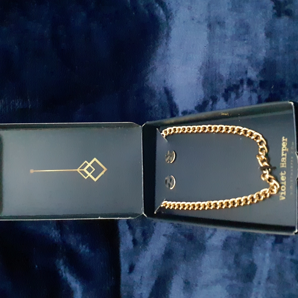 Violet Harper 'Elana Link' Necklace & Earring Set